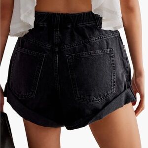 We The Free Black High Waist Shorts